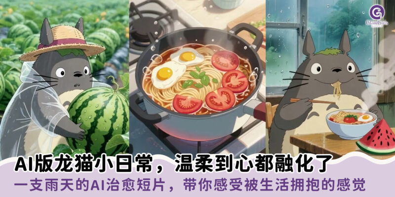 AI版龙猫小日常，温柔到心都融化了